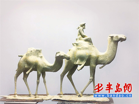 Belt and Road sculptures wow in Qingdao